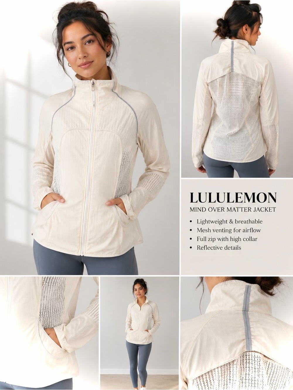 lululemon athletica Mind Over Matter Jacket - Cream